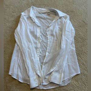 Lord & Taylor Ruffled button up